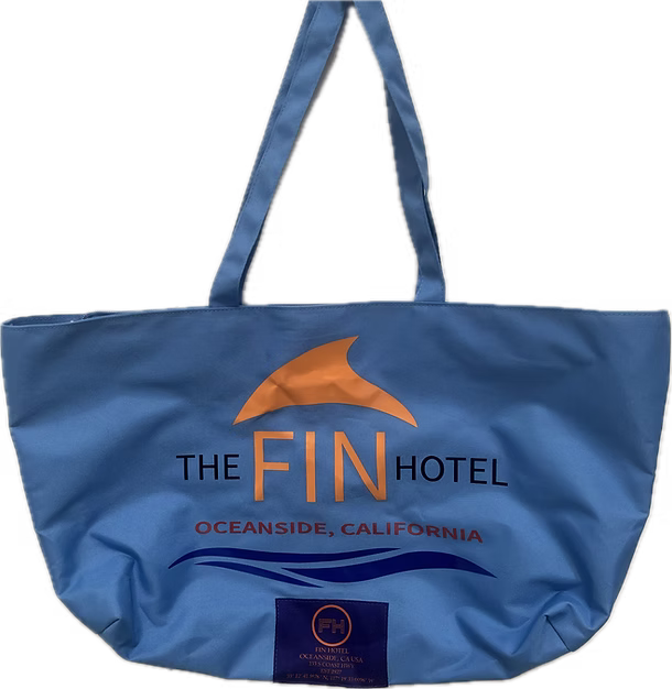 Custom branded tote bag front view