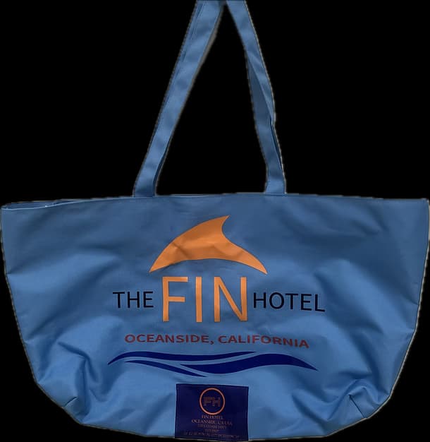 Custom branded tote bag front view